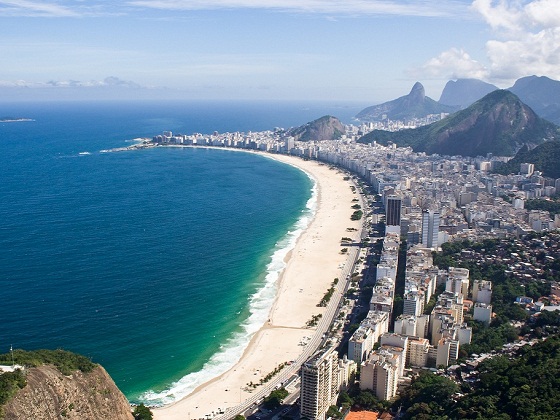 Brazil-Rio de Janeiro-Copacabana beach