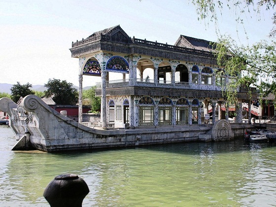 Beijing-Summer Palace Park-Marble Boat