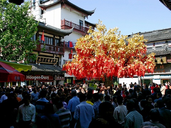 Shanghai-Yu Garden wishing tree