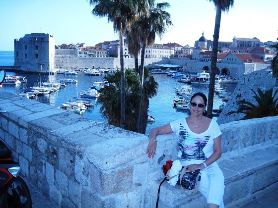 Dubrovnik-walls around City Harbour