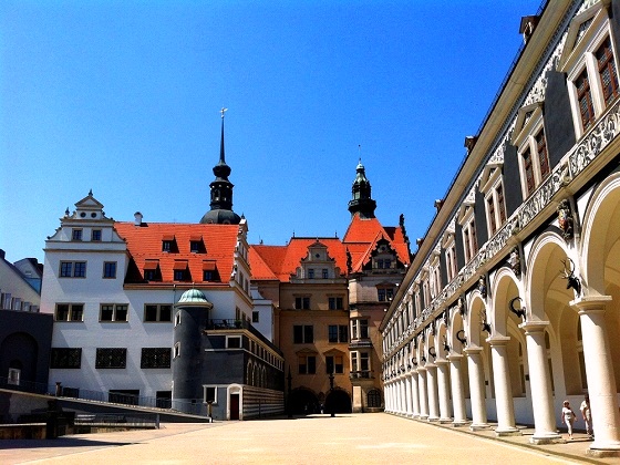 Dresden Castle courtyard