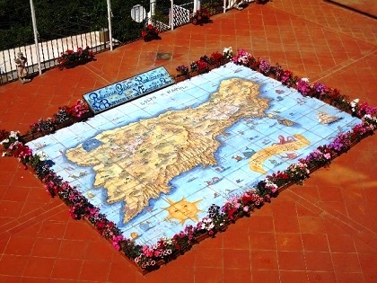Capri-Tile Map of Capri