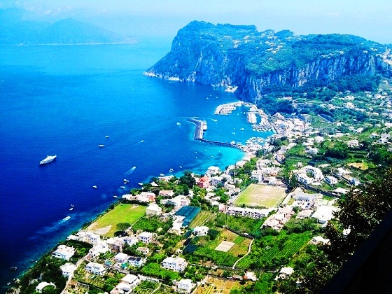 Capri-harbour view from Anacapri