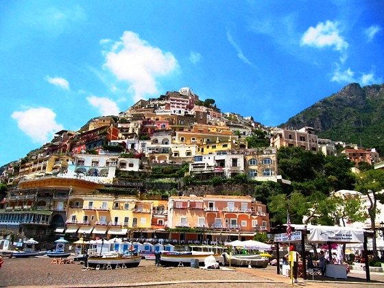 Positano-view from the beach