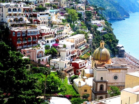 Positano-view from the road above