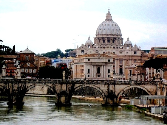 The Vatican over the Tiber