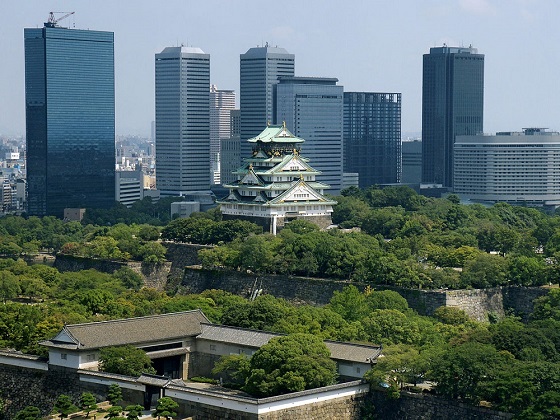 Japan-Osaka skyline