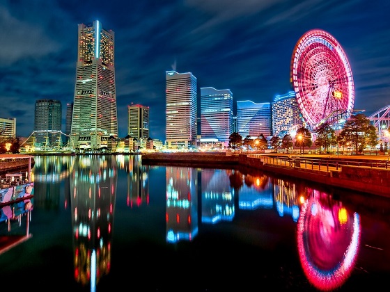 Japan-Yokohama skyline