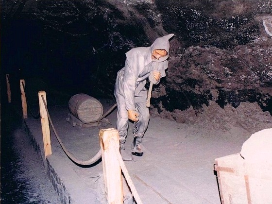 Wieliczka Salt Mine-Miner statue