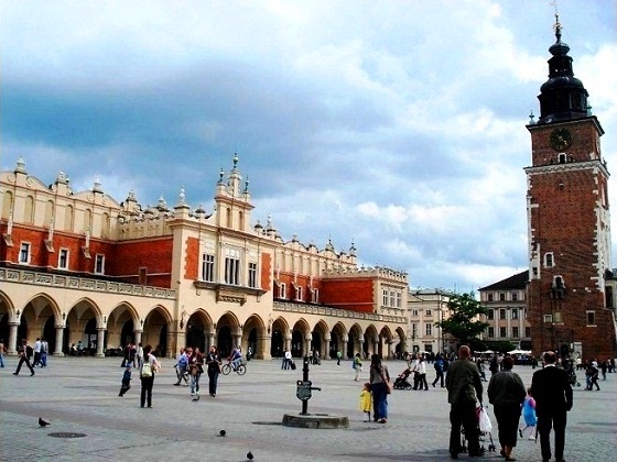 Krakow-Cloth Hall and Town Hall Tower