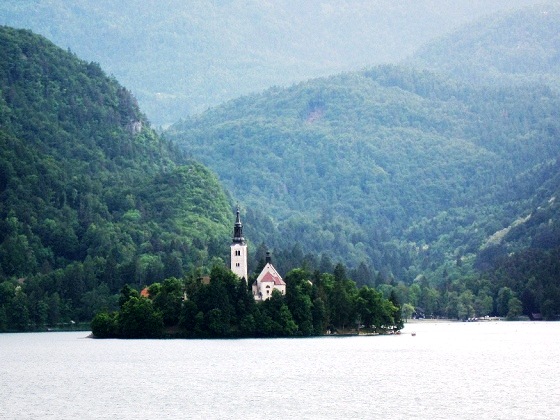Bled island and church