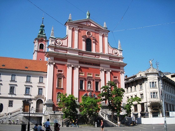 Lubliana-The Franciscan church