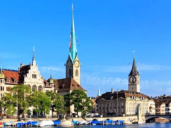 Zurich-Fraumünster and St. Peter church